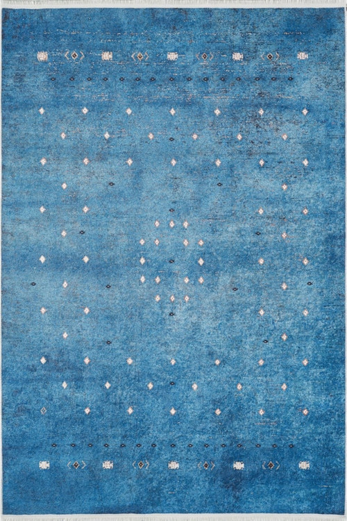 Morelos Mavi Modern Dijital Baskı Halı-Haln-HLN1989-200 x 300