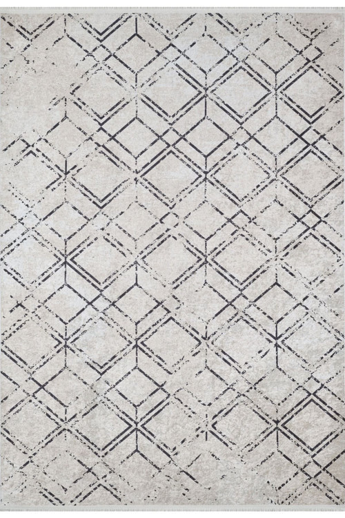 Campeche Bej Modern Dijital Baskı Halı-Haln-HLN1860-100 x 200