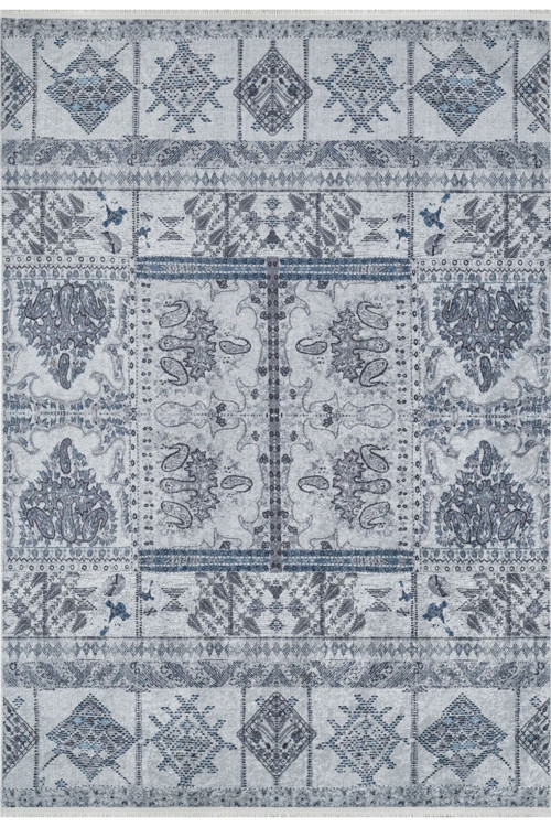 Rajkot Gri Modern Dijital Baskı Halı-Haln-HLN1865-180 x 180