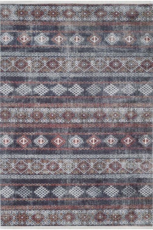 Kalkuta Kahverengi Modern Dijital Baskı Halı-Haln-HLN1619-160 x 250