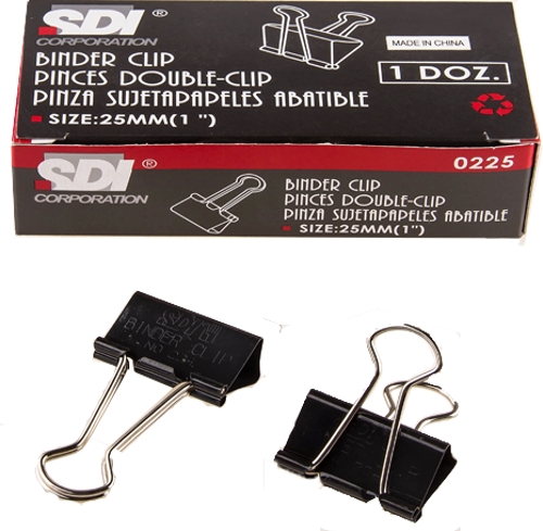 Sdi 0225 Double Metal Klips 25 Mm 12 Li (1 Paket 12 Adet)