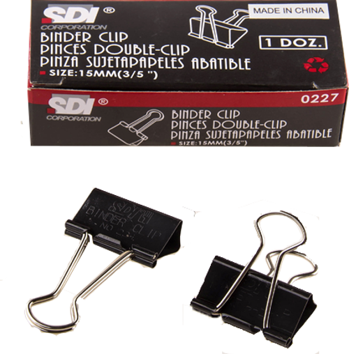 Sdi 0227 Double Metal Klips 15 Mm 12 Li (1 Paket 12 Adet)