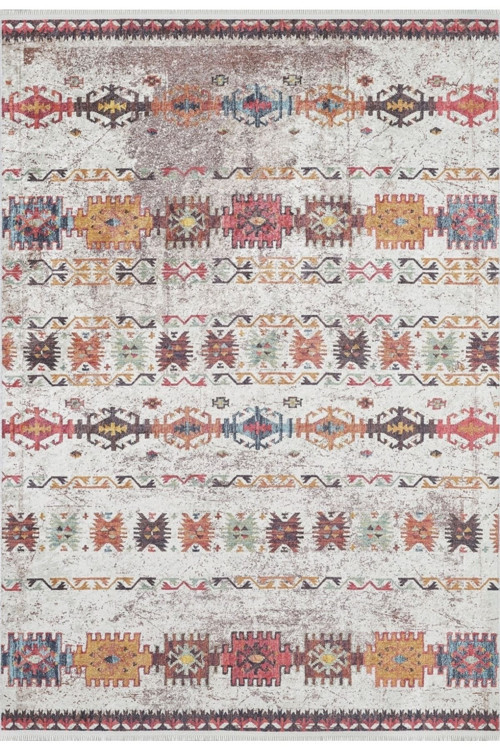Jaipur Kırmızı Modern Dijital Baskı Halı-Haln-HLN1668-100 x 300
