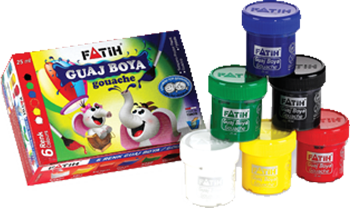 Guaj Boya 6 Renk 6X25 Mm 150 Gr FA50410GB6R