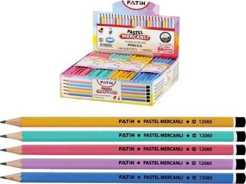 Kurşun Kalem Köşeli Mercanlı Pastel Renkli Fa12060Kl00 (144 Lü Paket)
