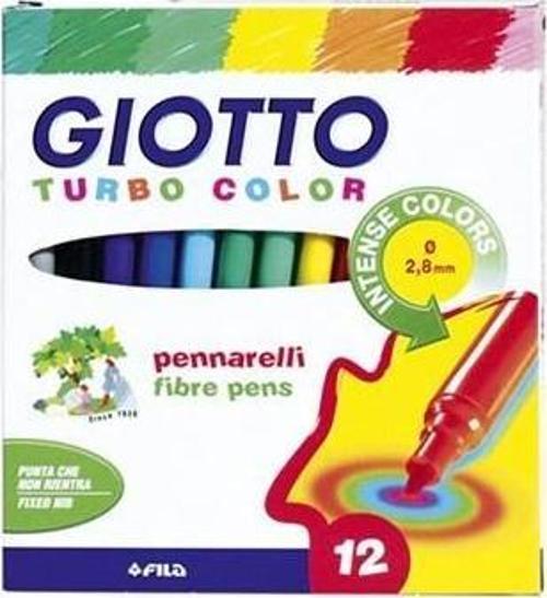 Giotto Turbo Color Keçeli Kalem 12 Renk 416000