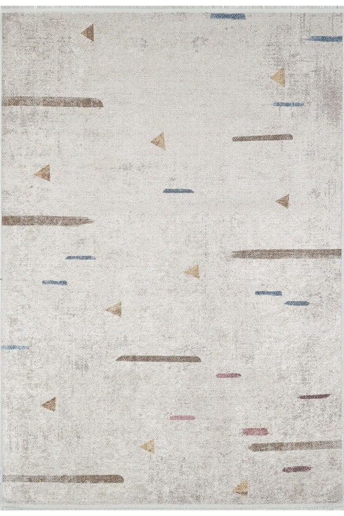 Hidalgo Bej Modern Dijital Baskı Halı-Haln-HLN1994-120 x 180