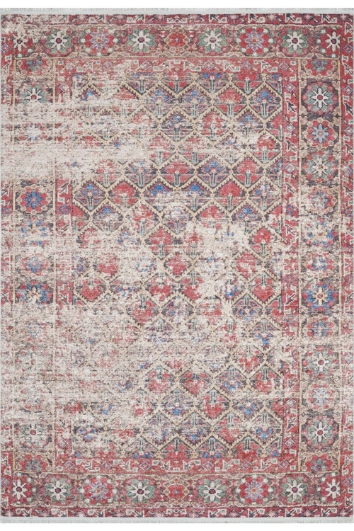 Visakhapatnam Kırmızı Modern Dijital Baskı Halı-Haln-HLN1909-80 x 400
