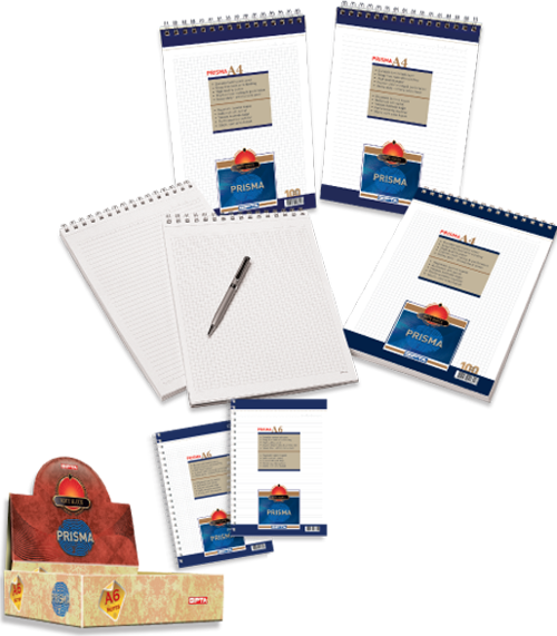 Prisma Bloknot A-4 Spiralli Karton Kapak 100 Yaprak Düz Çizgisiz 3-1378000-2181