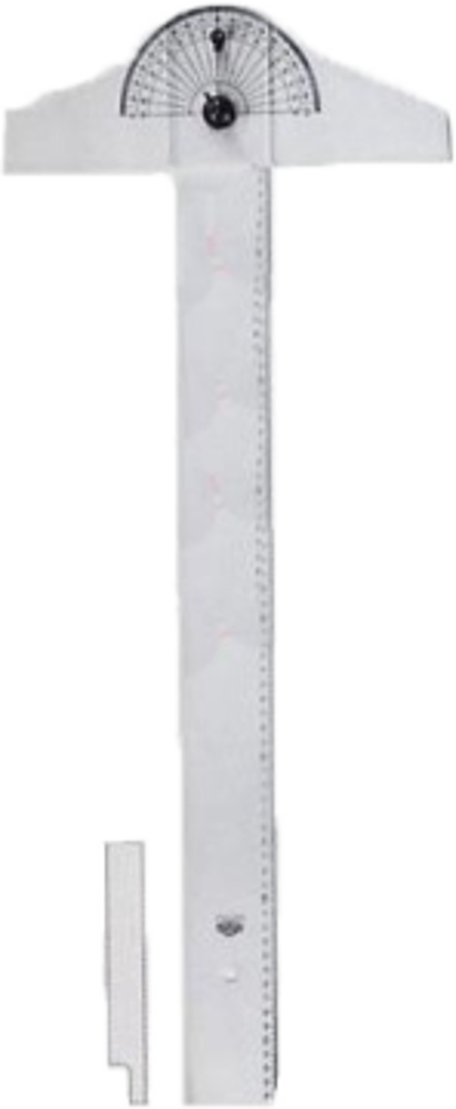 Oynar Başlı T-Cetvel 85 Cm İnce Bizole Şeffaf 1190