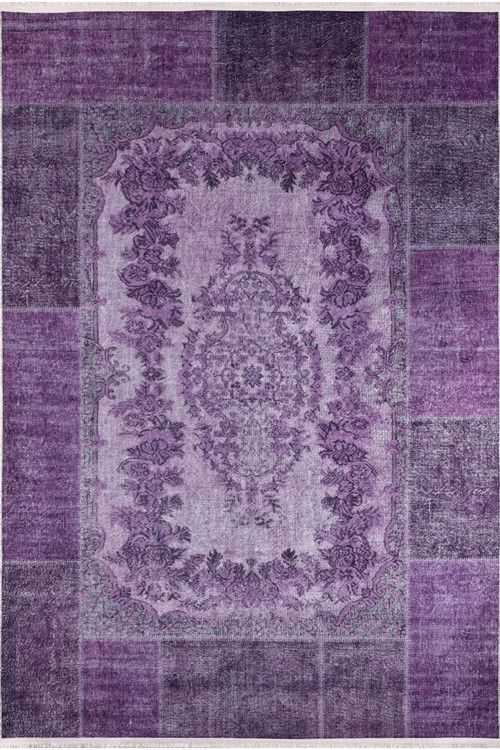 Navarra Mor Klasik Dijital Baskı Halı-Haln-HLN307-200 x 300