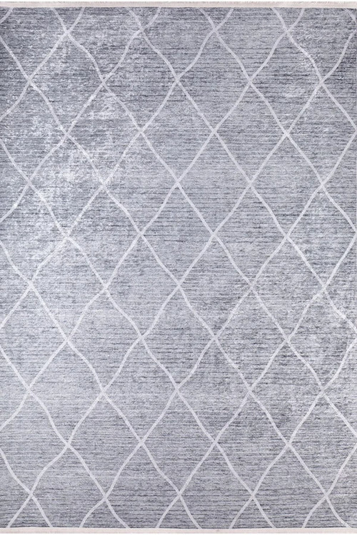 Foshan Gri Geometrik Dijital Baskı Halı-Haln-HLN922-100 x 500