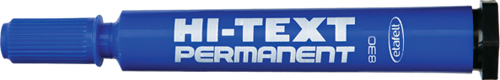 Hitext Markör Kalem Yuvarlak Uç Mavi 12 Li 830-Pbm (1 Paket 12 Adet)