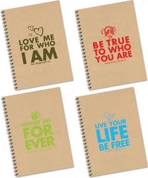 Color A4 Spiralli Defter Funky Sert Kapak Çizgili 100 Yaprak 418001-99
