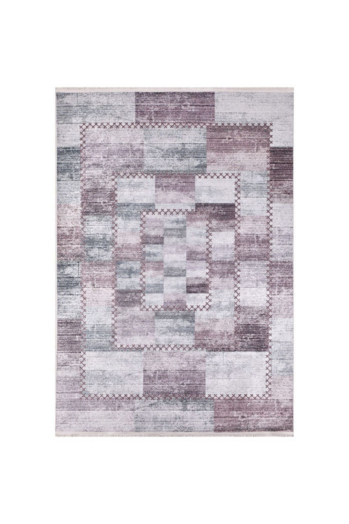 Nankin Mor Patchwork Yuvarlak Dijital Baskı Halı-Haln-HLN034-160 x 350