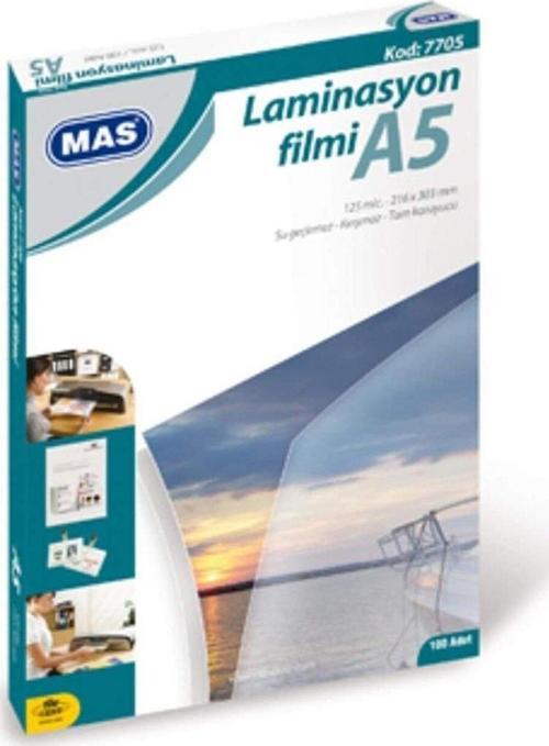 Laminasyon Filmi Parlak A5 125 Mic 7705 (100 Lü Paket)