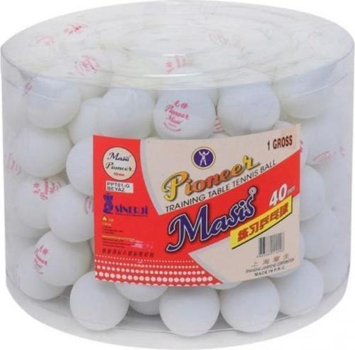 Pinpon Topu Pioneer Beyaz 144 Lü (1 Paket 144 Adet)