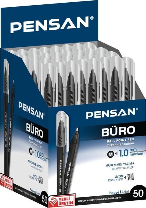 2270 Tükenmez Kalem Büro 1 Mm Siyah 50 Li  (1 Paket 50 Adet)