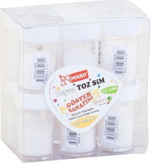 1208-W Toz Sim Beyaz 12 Li (1 Paket 12 Tüp)