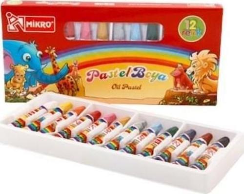 Pb-12N Pastel Boya 12 Renk Kapaklı