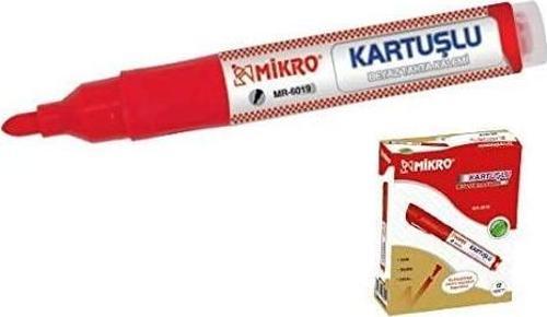 Tahta Kalemi Kartuşlu Kırmızı Mr-6019 (12 Li Paket)