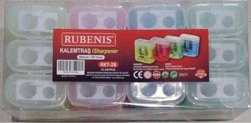 Kalemtıraş Çift Açacaklı Rkt-28 (12 Li Paket)