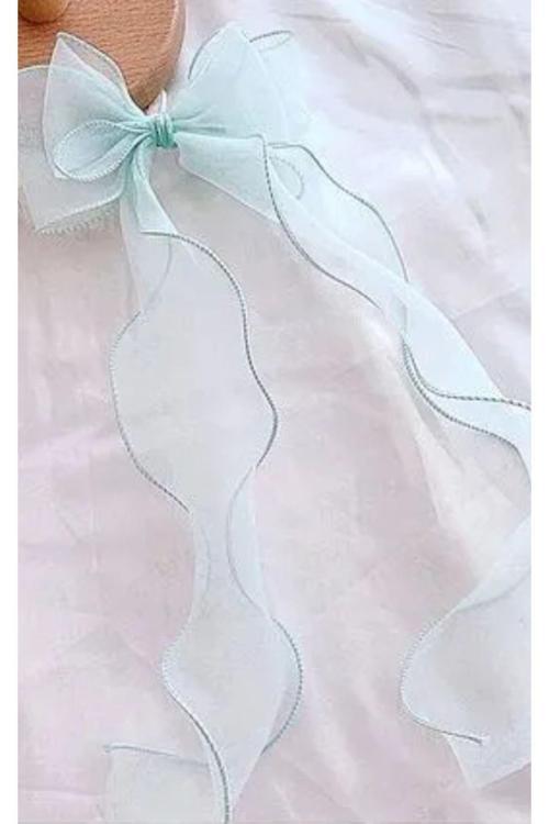 Tül Fiyonk Toka - Mint Yeşil ( Okul Tokası )