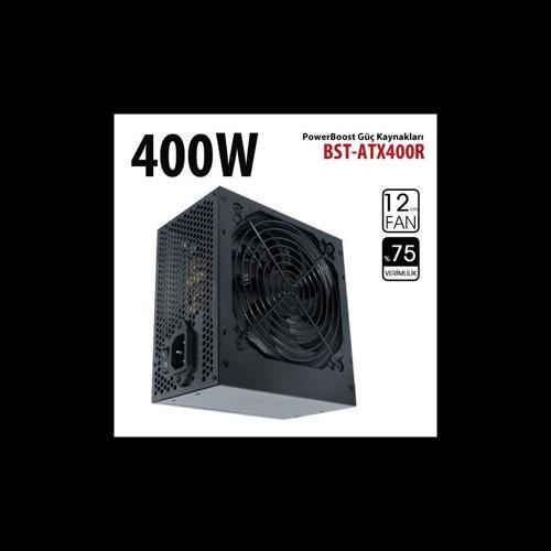 Powerboost Bst-atx400r 400w, Sata, 12cm Fan,  Box Psu