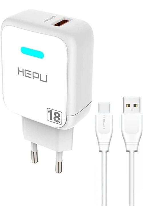 3.0 Qualcomm 18W Hızlı Şarj Aleti Type-C Kablo Adaptör Set Samsung Huawei Xiaomi Uyumlu