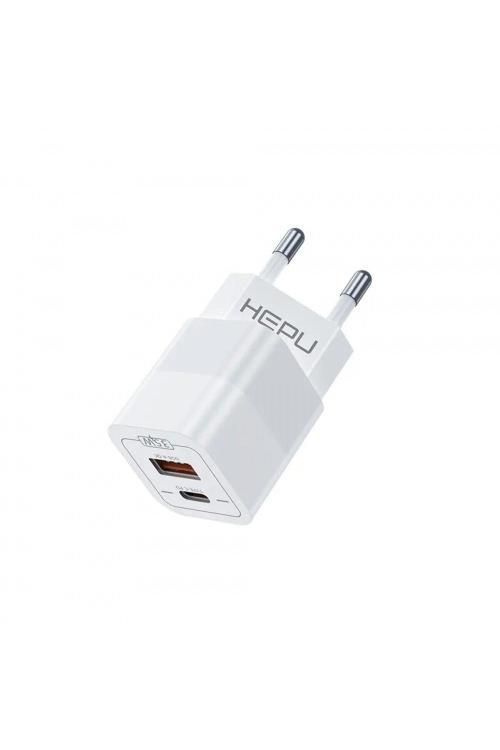 Hp-C39 35 Watt Gan Şarj Adaptörü 2-Port Fast Charger Hızlı Şarj Adaptörü Dual-Port Charger