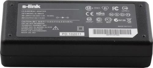 65W 19V 3.42A 5.5*2.1 Netbook Adaptör Sl-Nba75