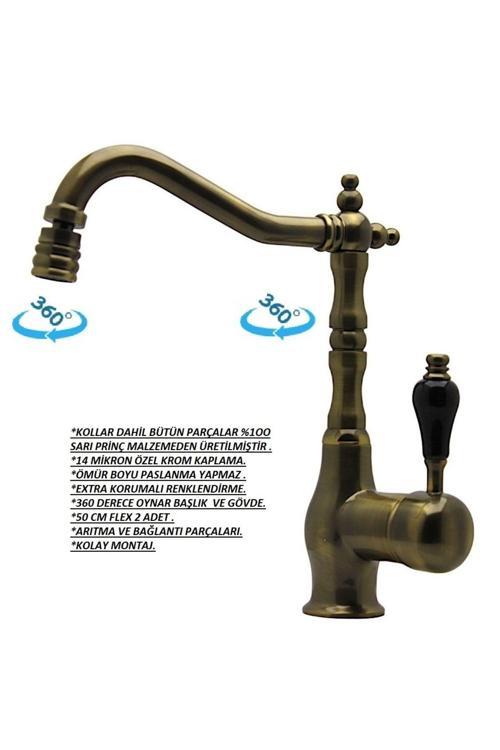 Banyo Lavabo Kısa Eskitme Batarya
