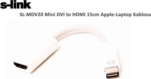 Mini Dvı To Hdmı 15Cm Apple Laptop Kablosu Sl-Mdv20