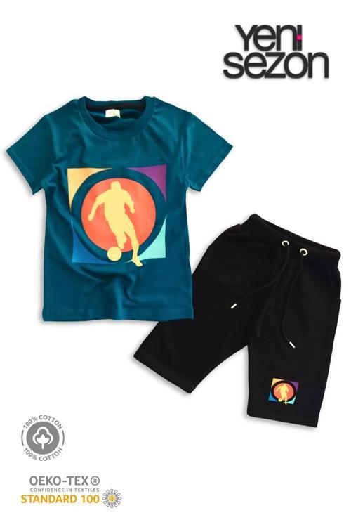Pamuklu Unisex Çocuk Kapri Takımı (Cepli & Kordonlu, 3-12 Yaş)