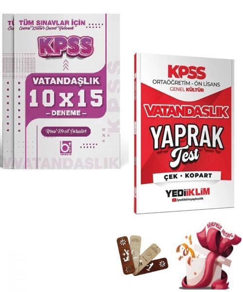 2026 KPSS Lise Ortaöğretim Ön Lisans Vatandaşlık Yaprak Test ve Deneme Seti Yediiklim ve Bigelio Yay