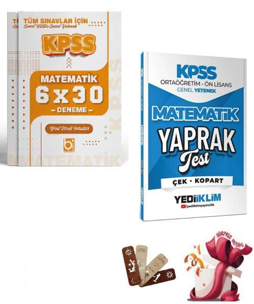 2026 KPSS Lise Ortaöğretim Ön Lisans Matematik Yaprak Test ve Deneme Seti Yediiklim ve Bigelio Yayın