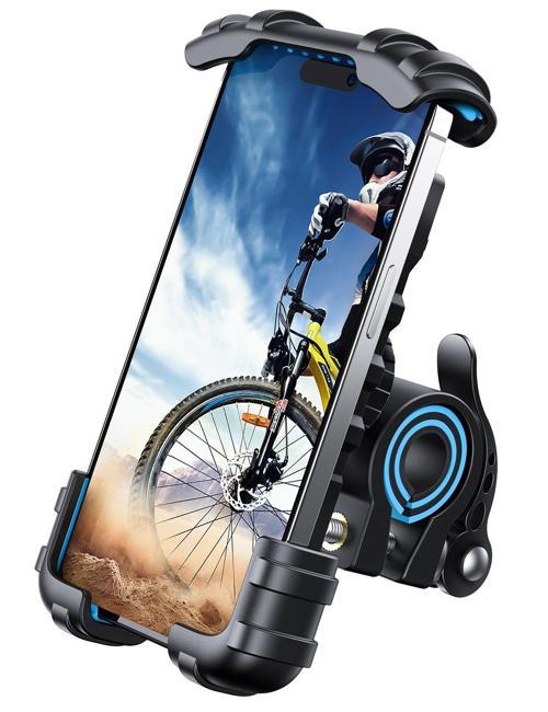 Motosiklet ve Bisiklet Telefon Tutucu 360 Derece Döndürülebilir BM02BLUE