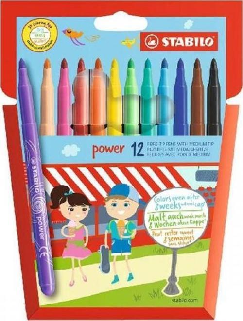 Power 12 Renk Keçeli Kalem Askılı 280/12-01