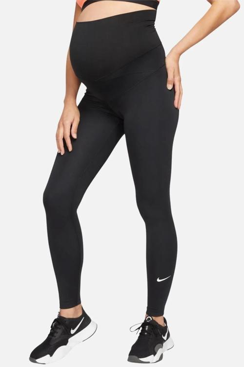 One Women's High Rise Leggings Maternity Yüksek Belli Hamile Kadın Tayt Siyah