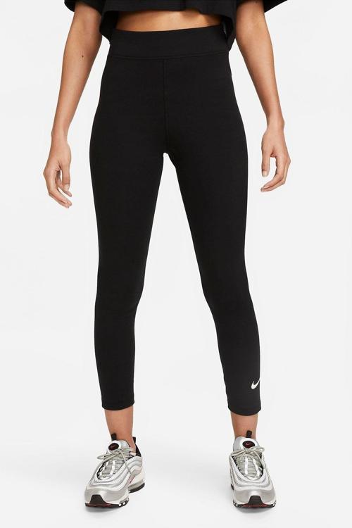 Sportswear Essentials Clasic High Rise 7/8 Length Kadın Pamuklu Yüksek Bel Tayt Siyah