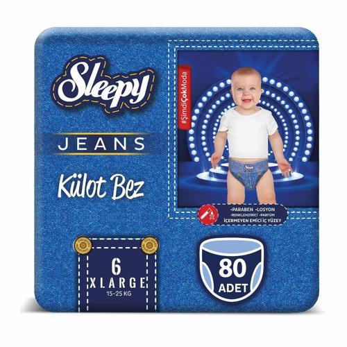 Jeans KÜLOT Bez 6 Numara Xlarge 4’lü Jumbo 80 Adet
