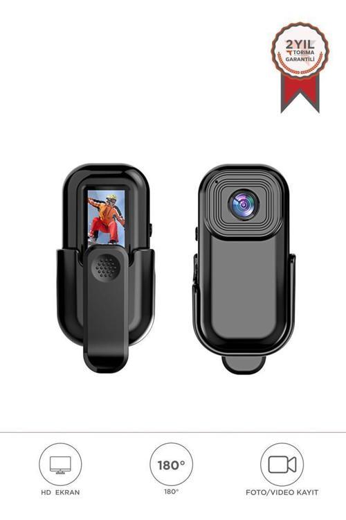 CMR-27 Siyah 1080P HD Kayıt, 140° Geniş Açı, Klips Tasarımlı Giyilebilir Aksiyon Kamerası