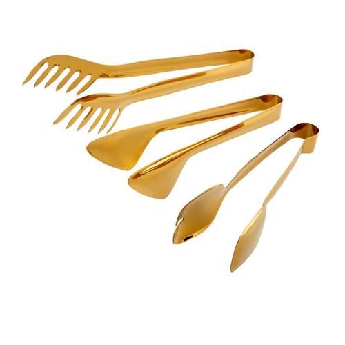 Steel 3'lü Maşa Set Titanyum Gold