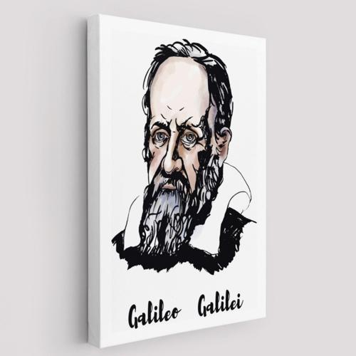 Astronom ve Fizikçi Galileo Galilei Dekoratif Kanvas Tablo, Duvar Dekoru 5915