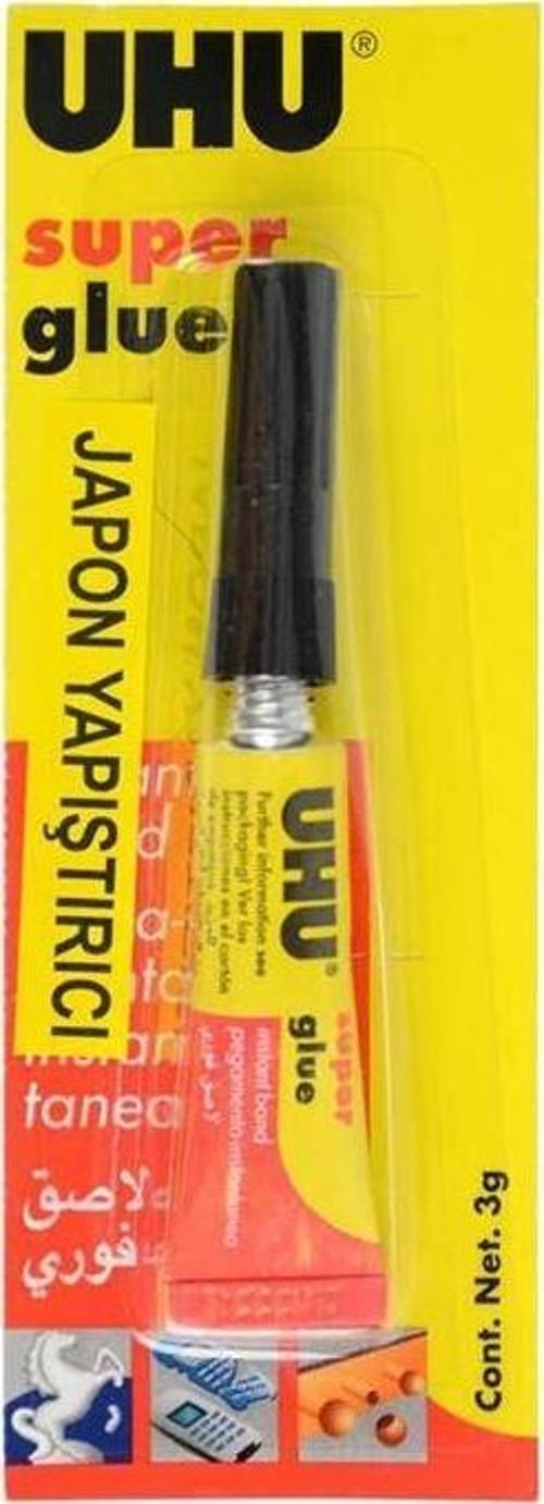 Süper Glue 3 Gram Sıvı Japon Yapıştırıcı Uhu42400