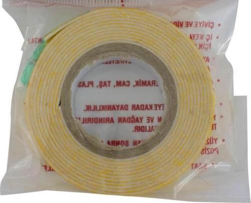 Çift Taraflı Yapışkanlı Köpük Montaj Bandı 19 Mm X 2Mt