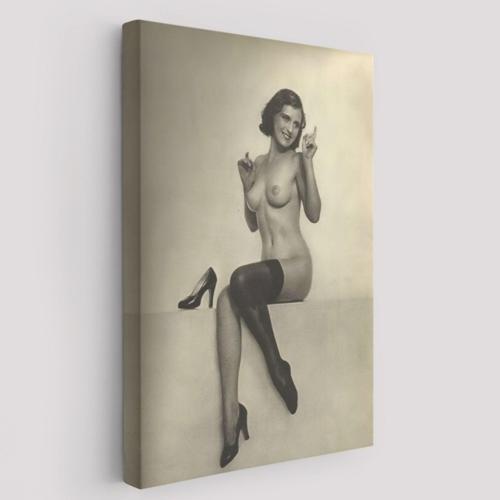 Külkedisi Eseri William Mortensen Dekoratif Kanvas Tablo, Duvar Dekoru 5261