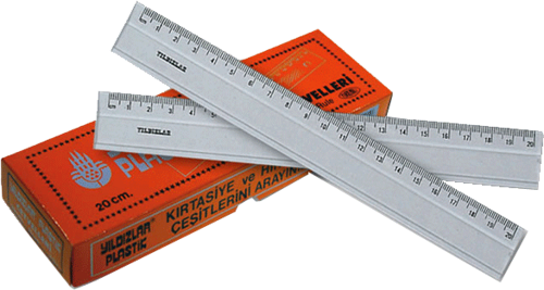 Kod:004 Plastik Cetvel 20 Cm