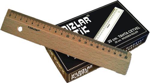 Kod:090 Ahşap Cetvel 20 Cm