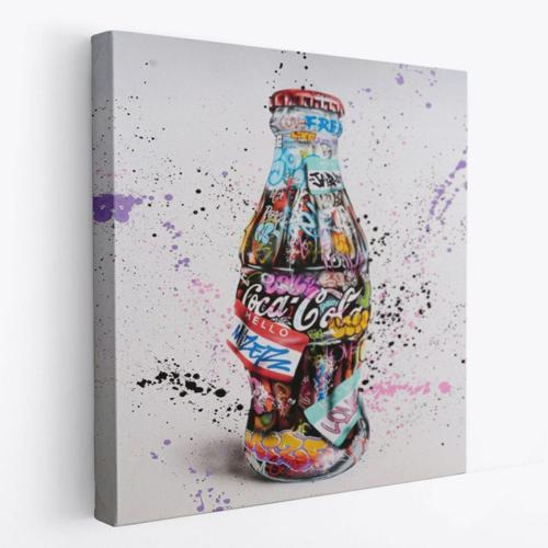 Graffiti Sokak Sanatı Kola Banksy Dekoratif Kanvas Tablo, Duvar Dekoru 5346